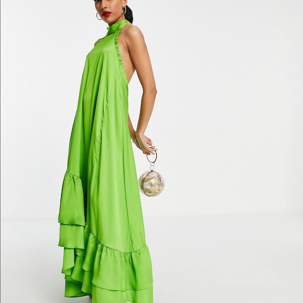 Ruffle Wedding Guest maxi dress